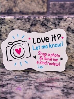 55 Pack Love It Review Stickers Small Business Seller Packaging